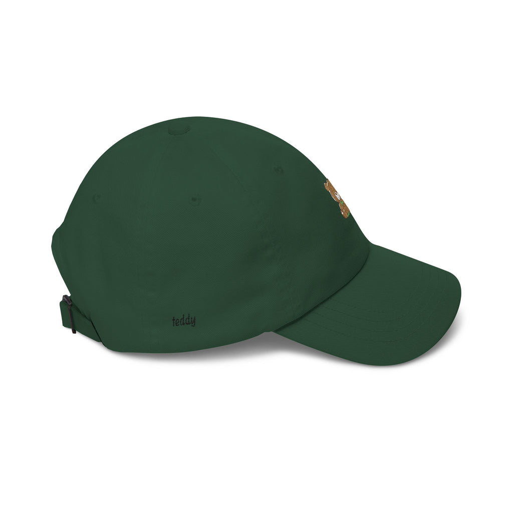 Happy Teddy Dad Cap — Cute Embroidered Bear Baseball Hat