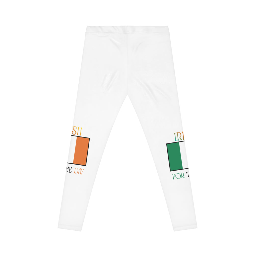 Leggings — Irish Flag Knee Patches "Irish For The Day" Casual Leggings