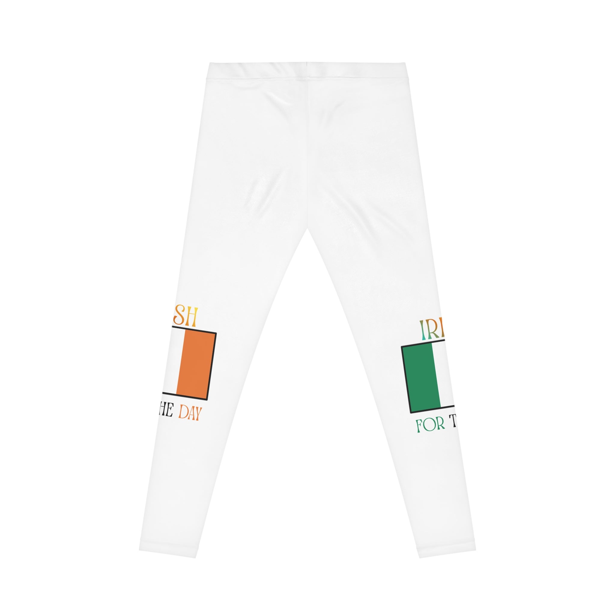 Leggings — Irish Flag Knee Patches "Irish For The Day" Casual Leggings