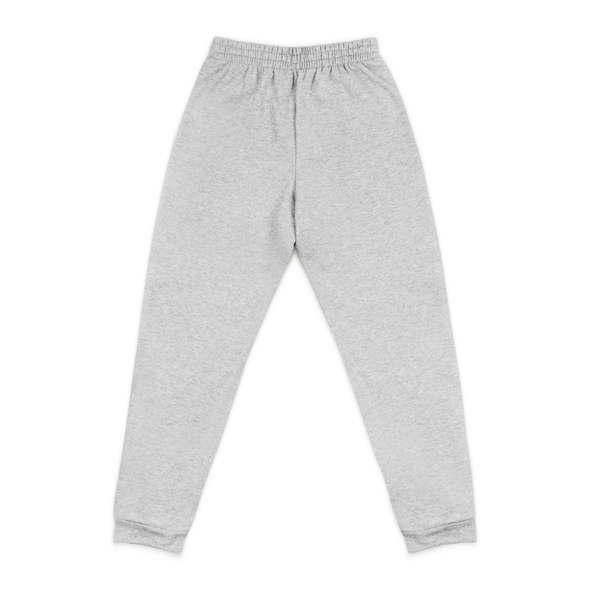 Happy Teddy Embroidered Charcoal Joggers — Cozy Casual Sweatpants with Small Gold Crest