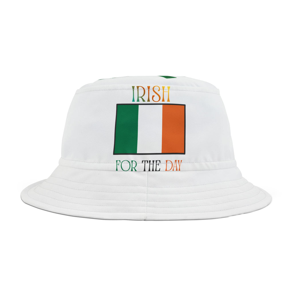 Irish Flag Bucket Hat — "Irish for the Day" St. Patrick's Day Sun Hat