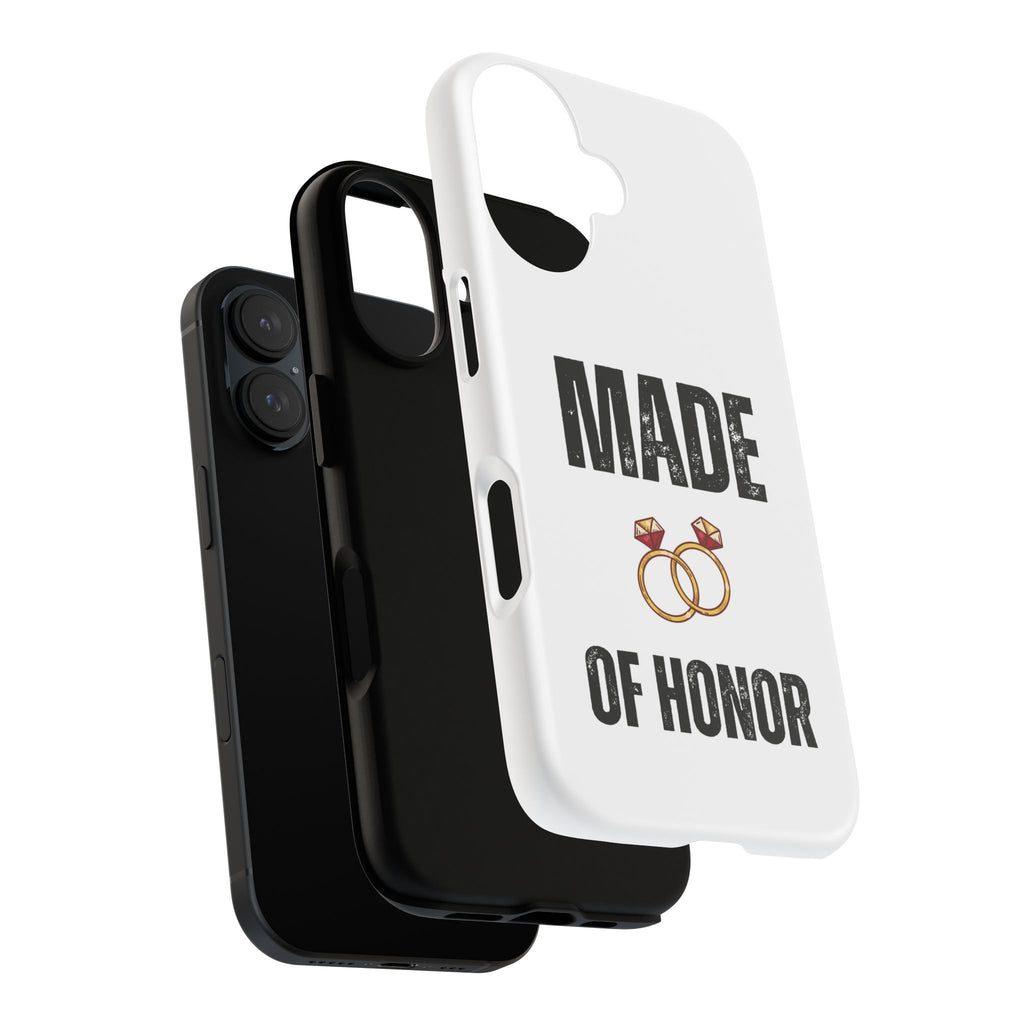 Phone Case — “Made of Honor” Bridal Wedding Ring Design