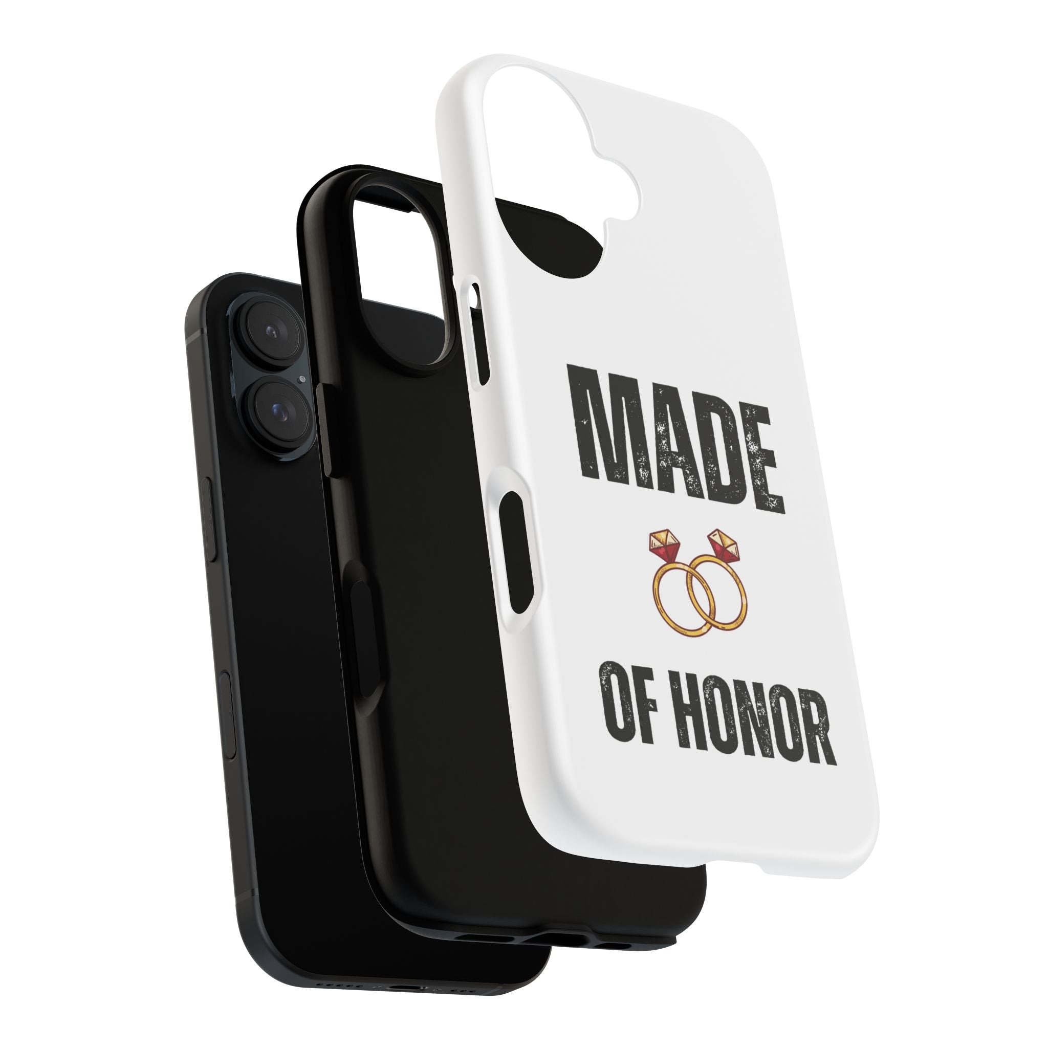 Phone Case — “Made of Honor” Bridal Wedding Ring Design