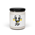 Joy Mood Face Candle | kawaii minimal, thick outline soy candle