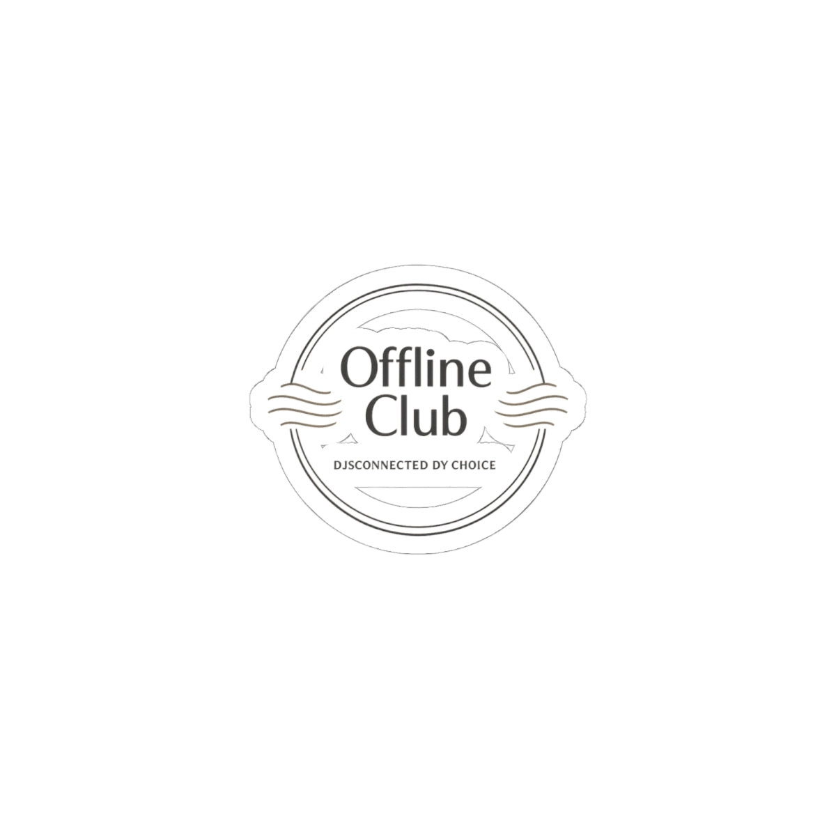 Offline Club badge sticker | Digital Detox, log off, no notifications