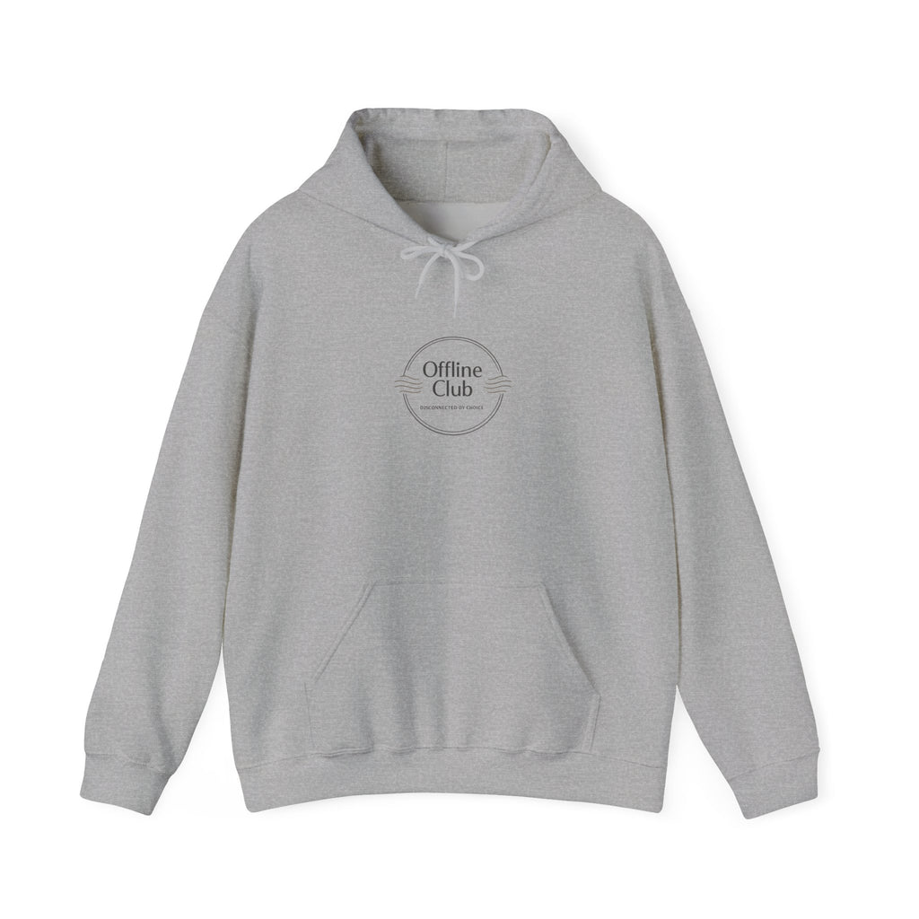 Offline Club Badge Hoodie | digital detox, log off