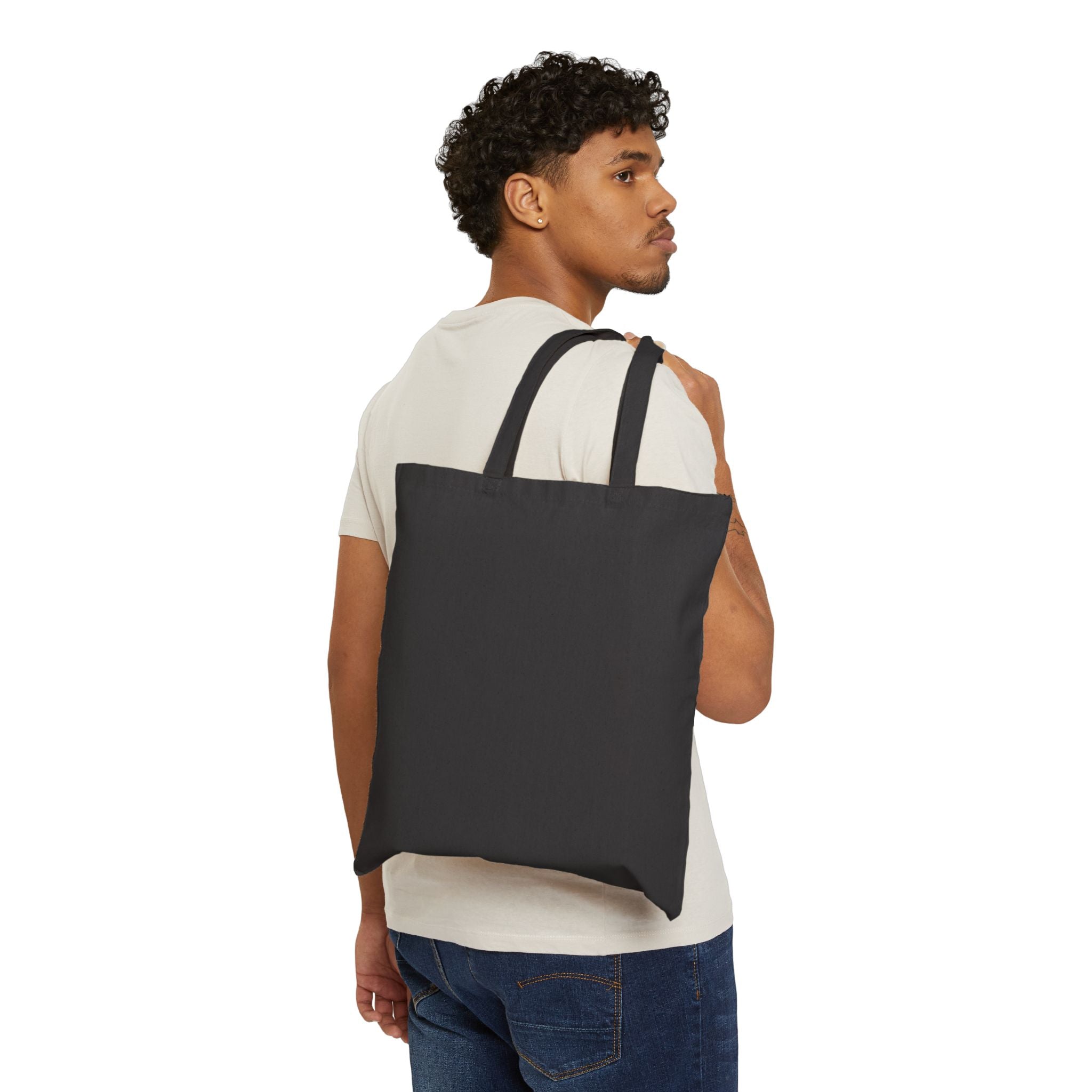 Joy Mood Face Tote | kawaii minimal blob, thick outline emoji cartoon