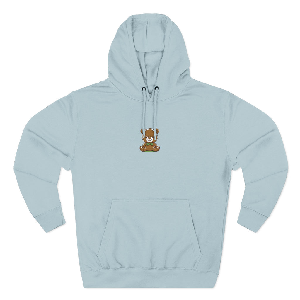 Happy Teddy Embroidered Hoodie