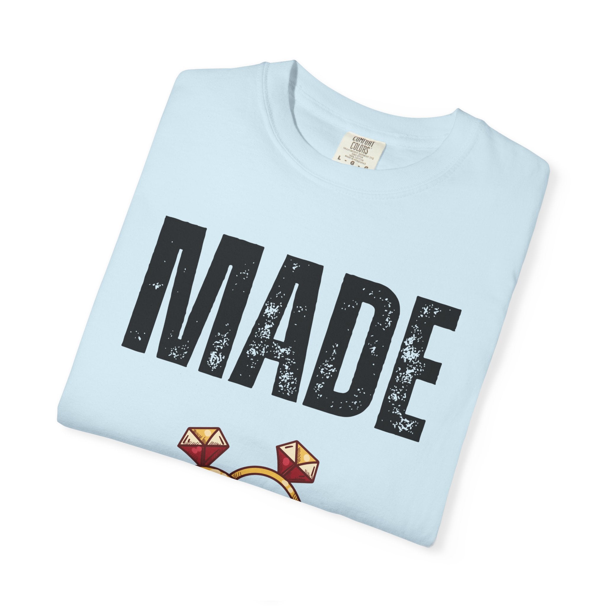 Made of Honor T‑Shirt — Maid of Honor Bridal Party Tee with Wedding Rings