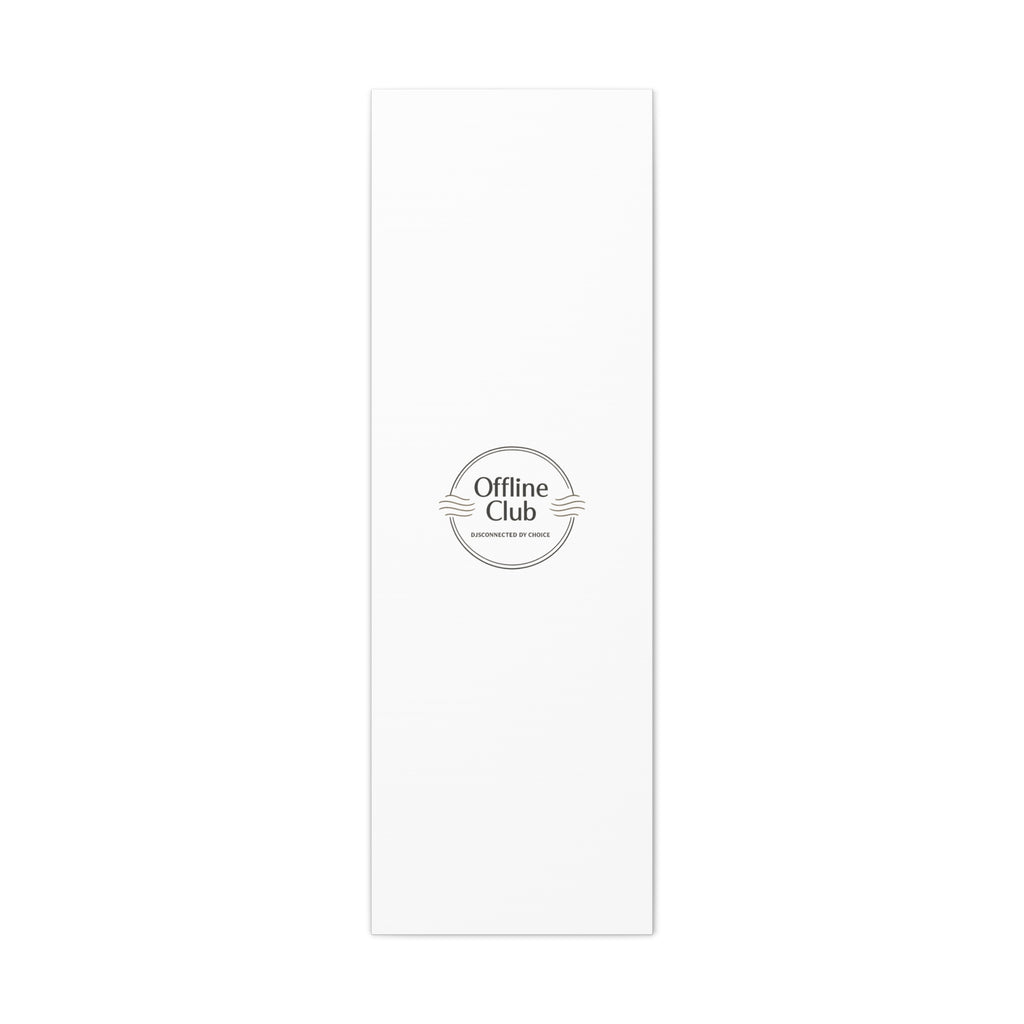Offline Club Badge Canvas, Digital Detox emblem, log off, no notifications