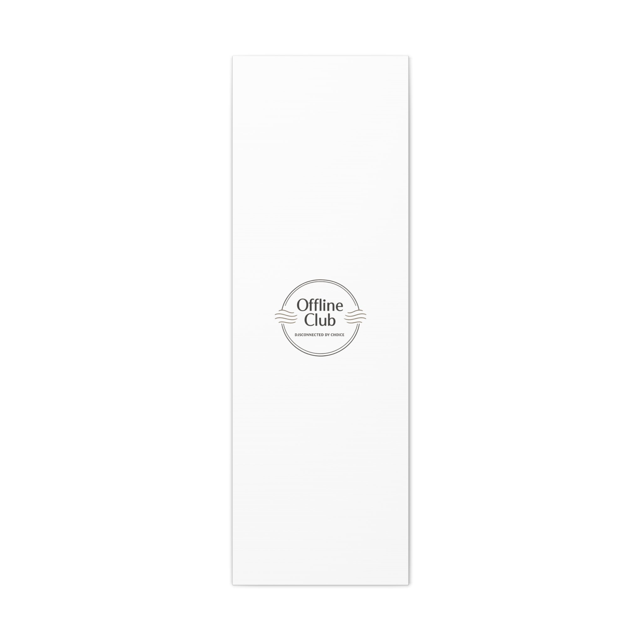 Offline Club Badge Canvas, Digital Detox emblem, log off, no notifications
