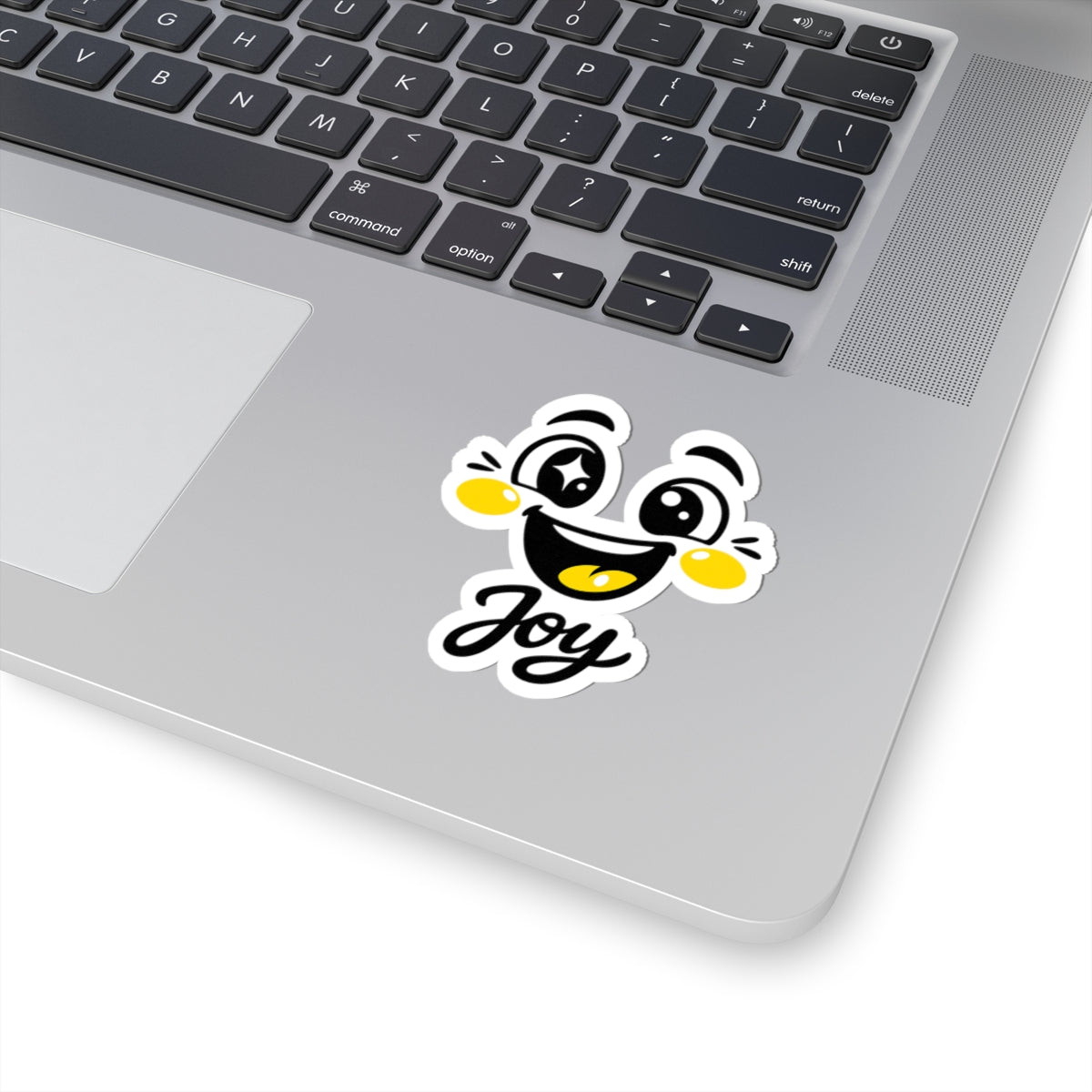 Joy Mood Face Sticker | kawaii minimal, thick outline