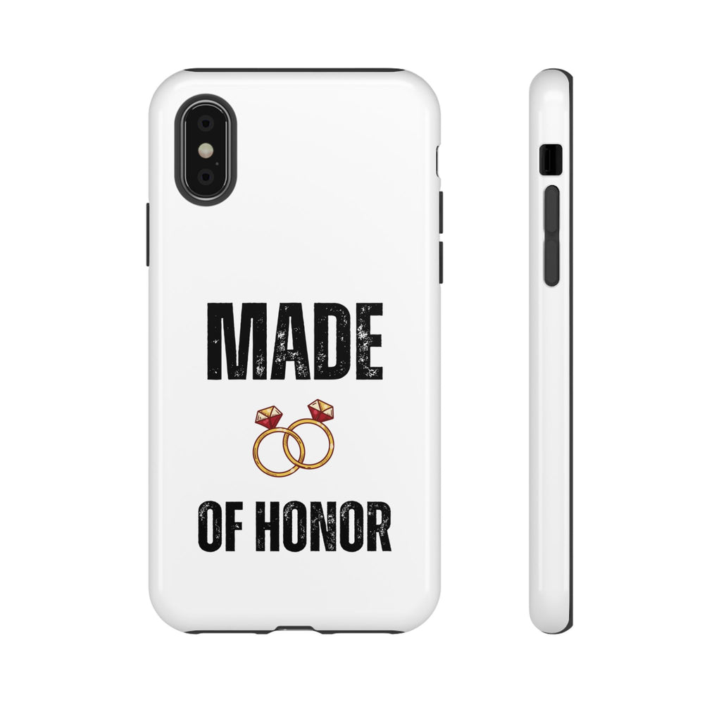Phone Case — “Made of Honor” Bridal Wedding Ring Design