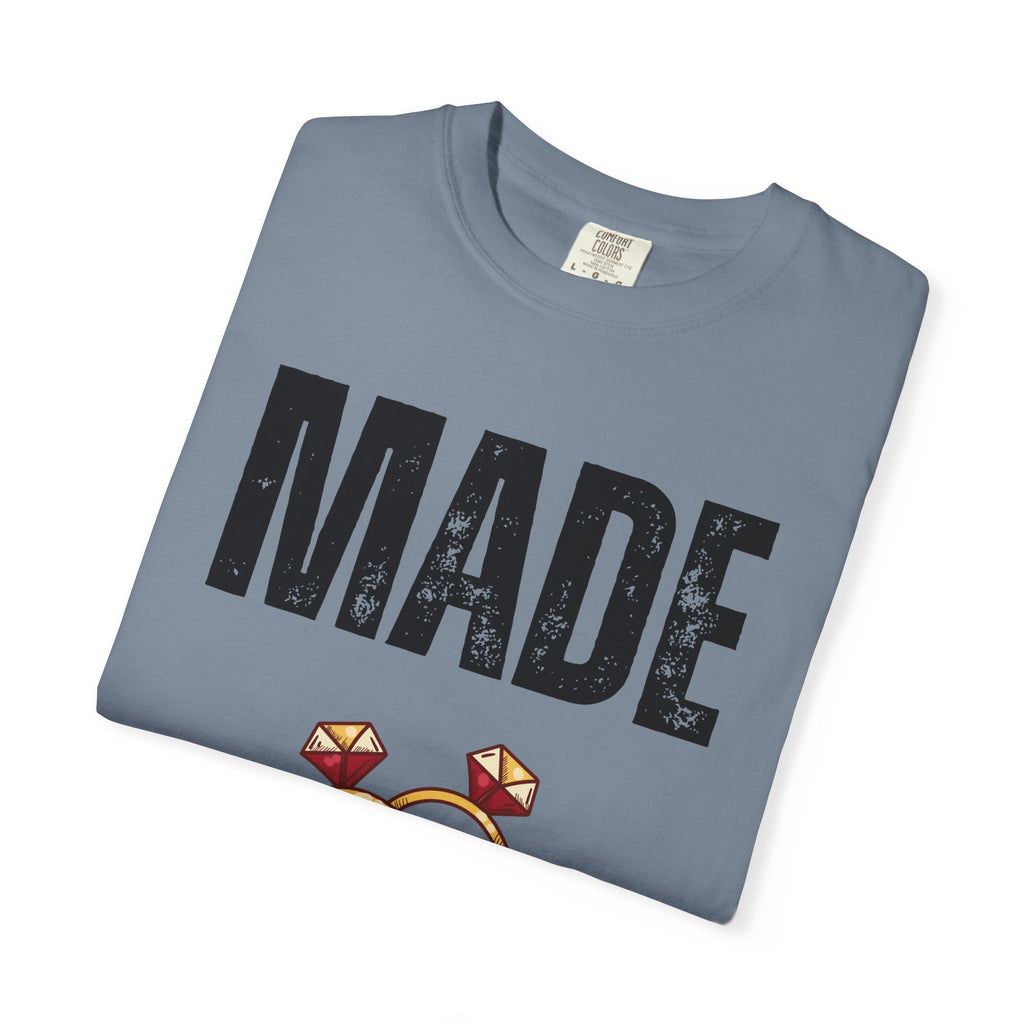 Made of Honor T‑Shirt — Maid of Honor Bridal Party Tee with Wedding Rings