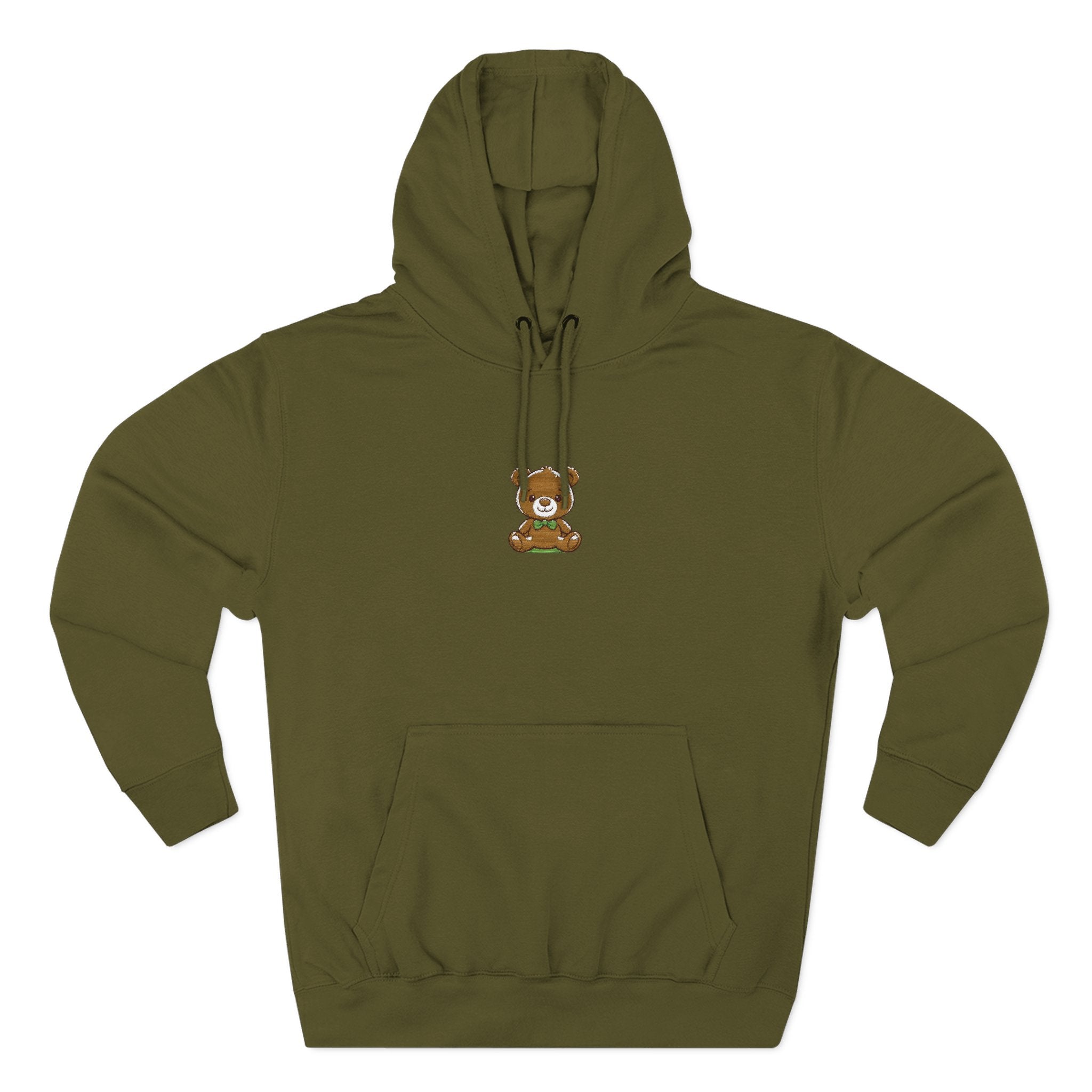Happy Teddy Embroidered Hoodie