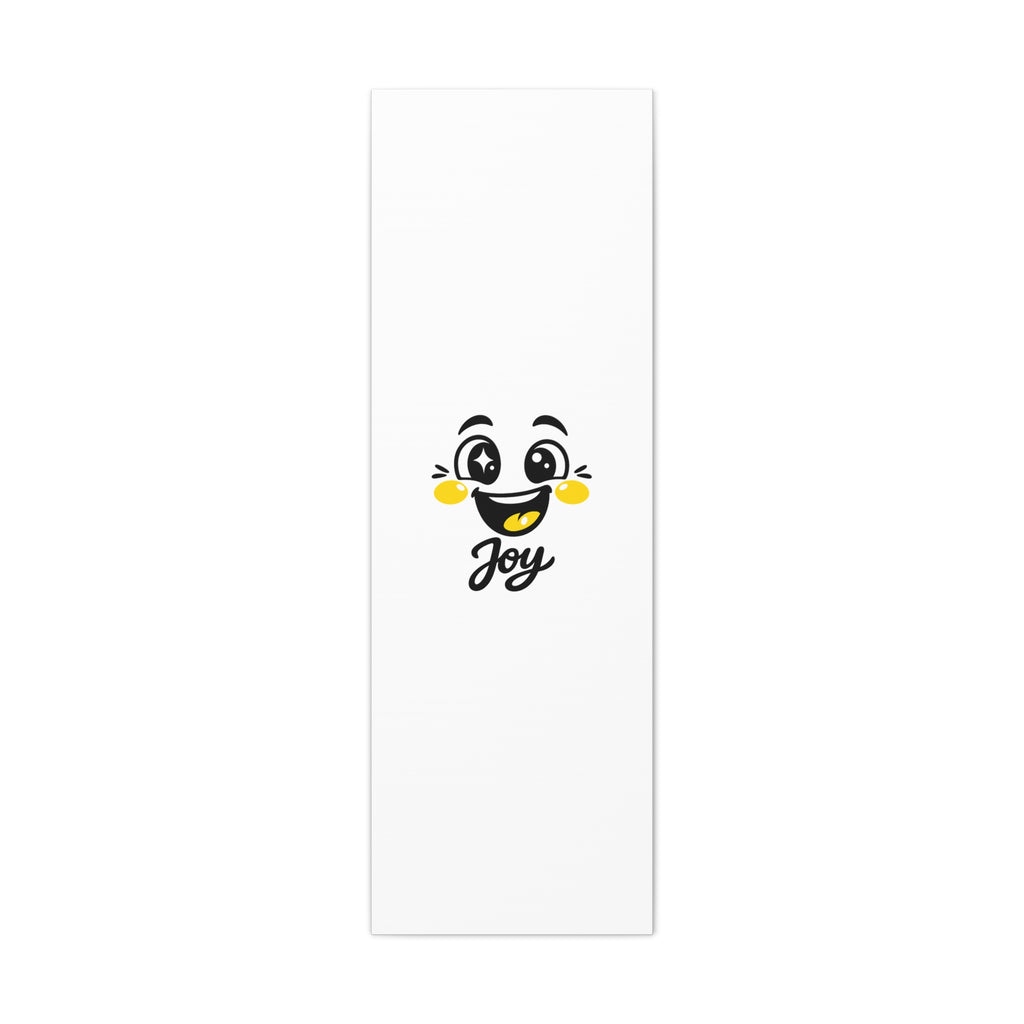 Joy Mood Face Canvas | kawaii minimal, thick outline emoji cartoon
