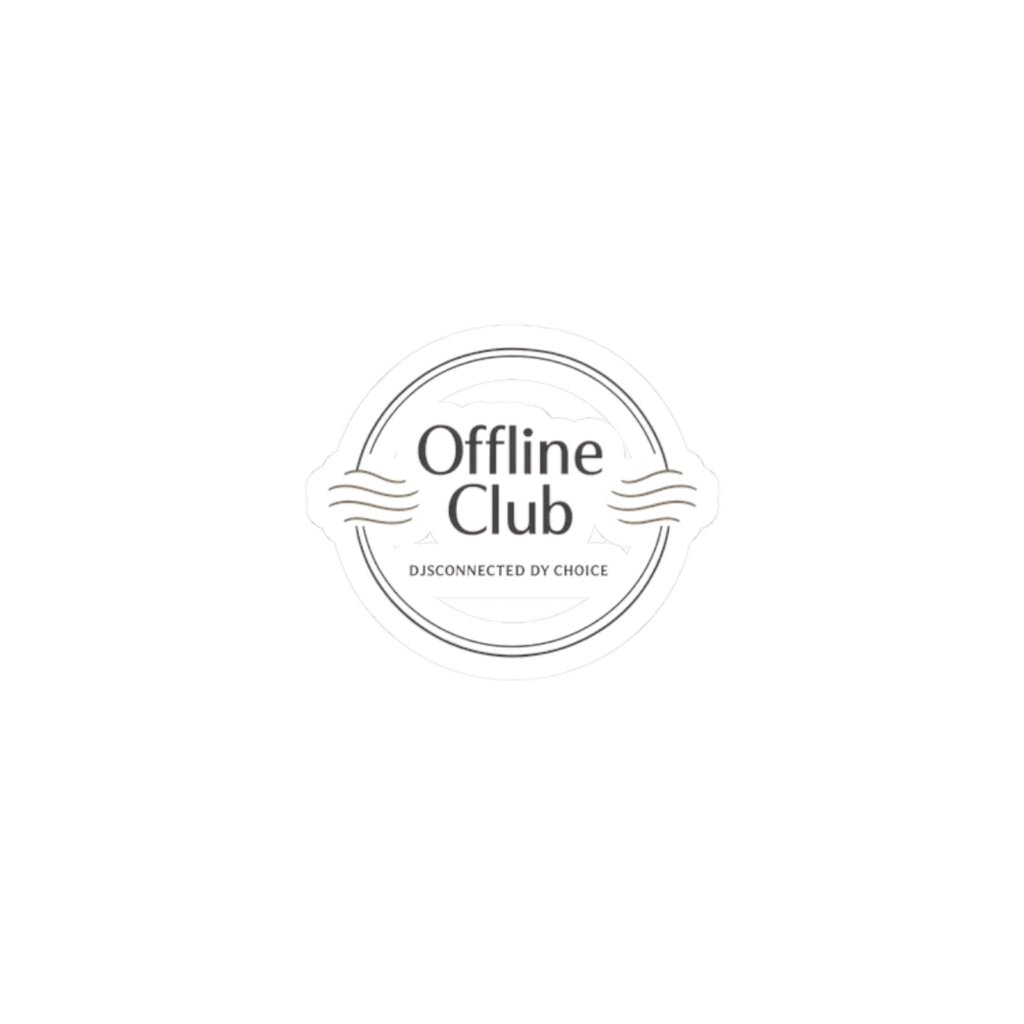 Offline Club badge sticker | Digital Detox, log off, no notifications
