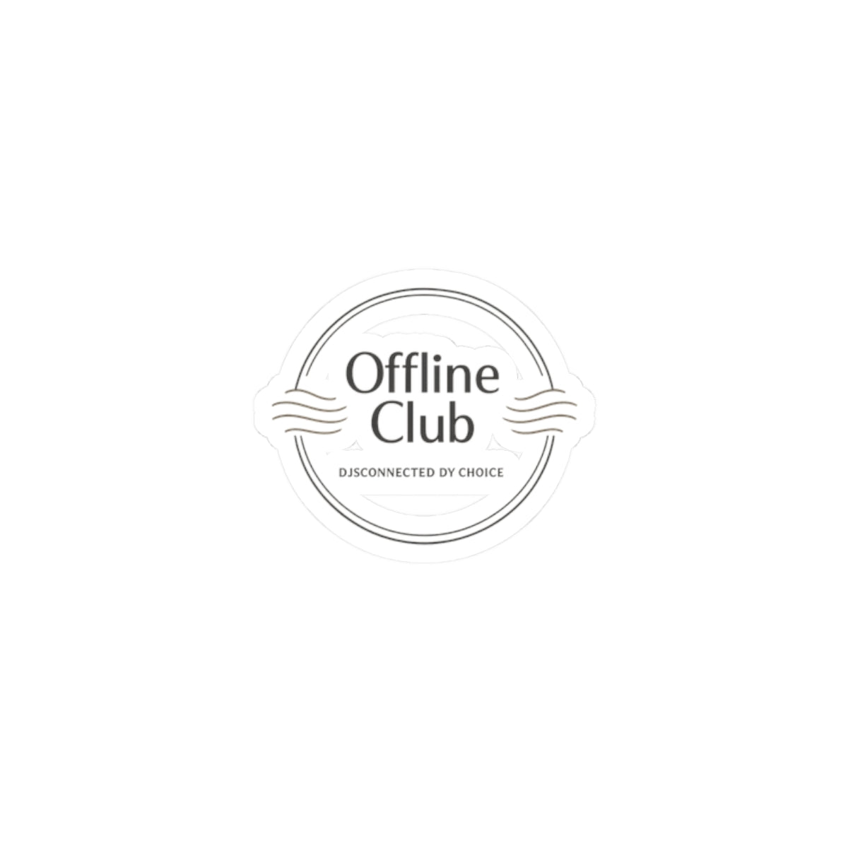 Offline Club badge sticker | Digital Detox, log off, no notifications