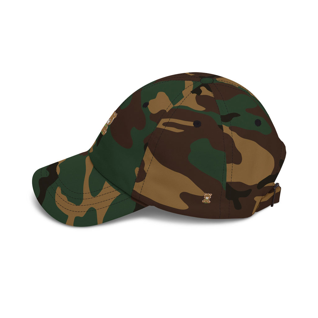 Happy Teddy Dad Cap — Cute Embroidered Bear Baseball Hat
