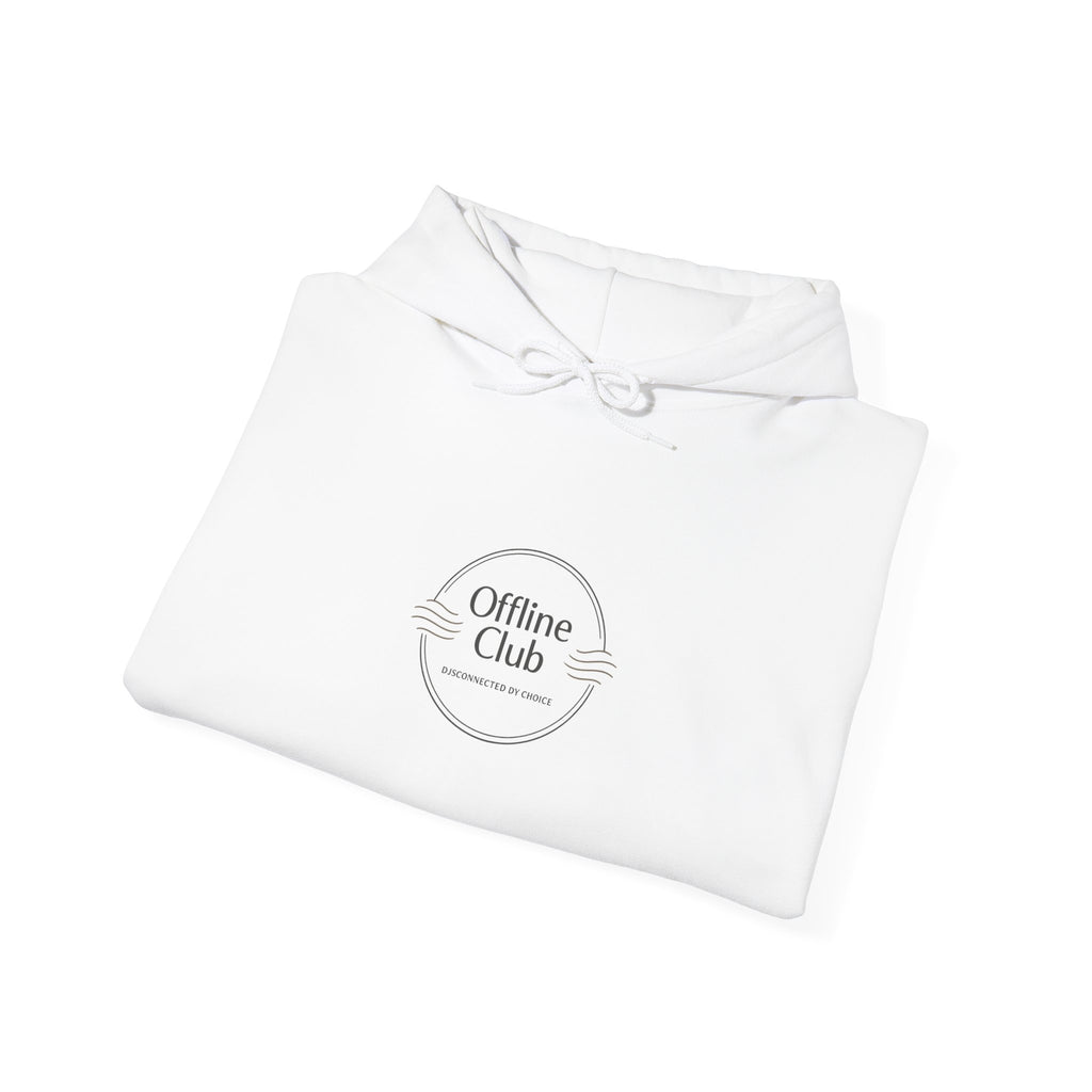 Offline Club Badge Hoodie | digital detox, log off