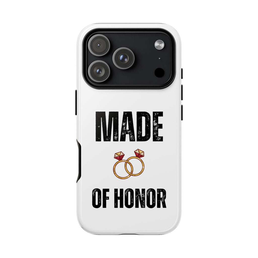 Phone Case — “Made of Honor” Bridal Wedding Ring Design
