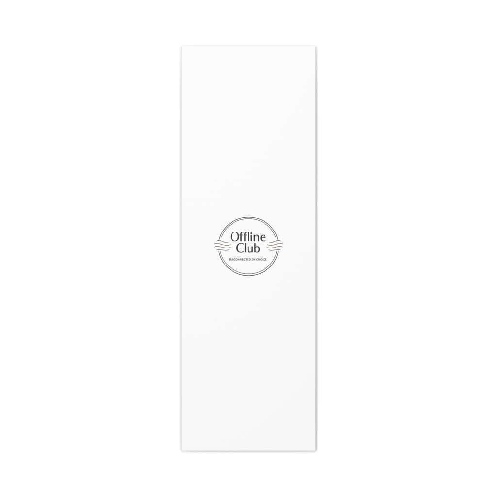 Offline Club Badge Canvas, Digital Detox emblem, log off, no notifications