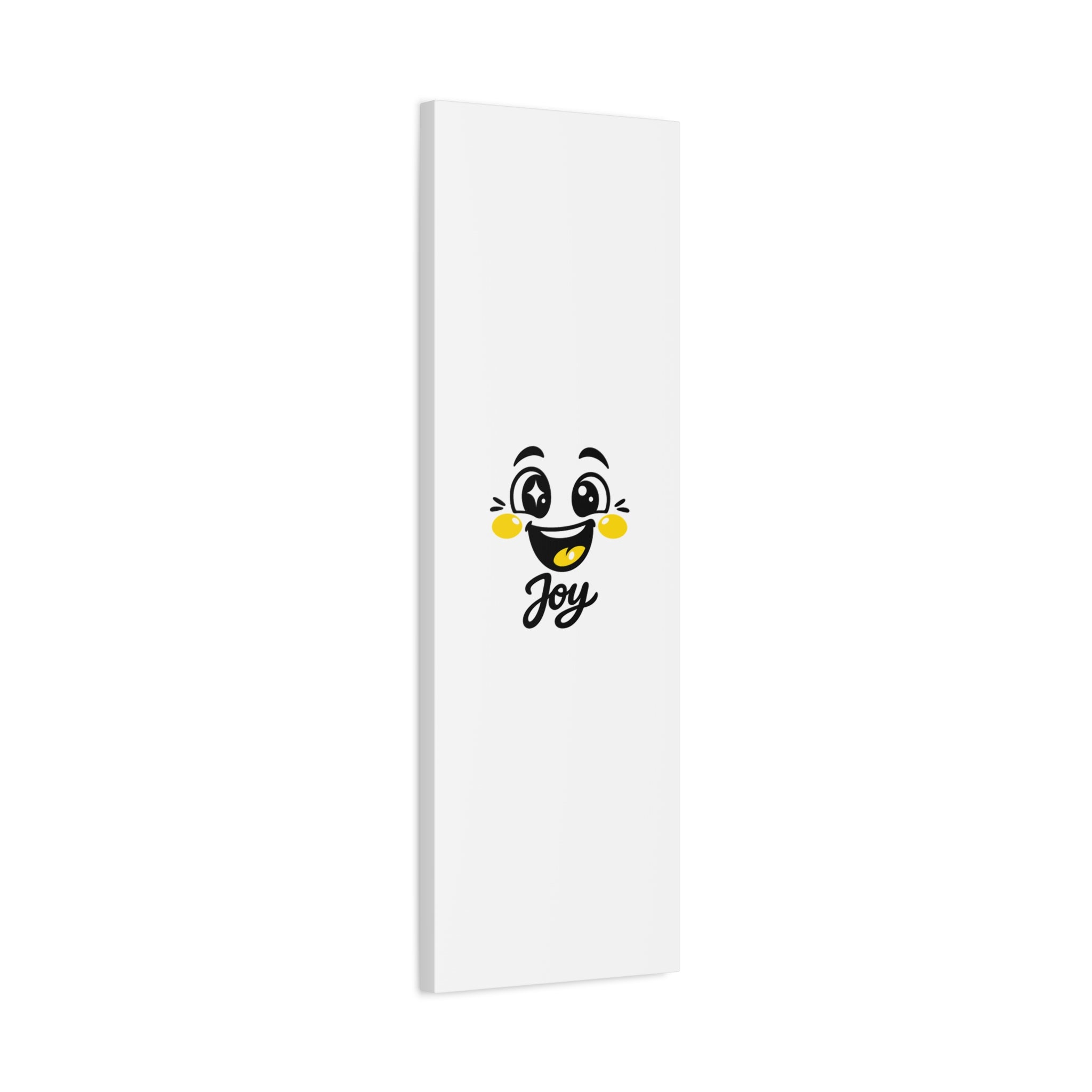 Joy Mood Face Canvas | kawaii minimal, thick outline emoji cartoon