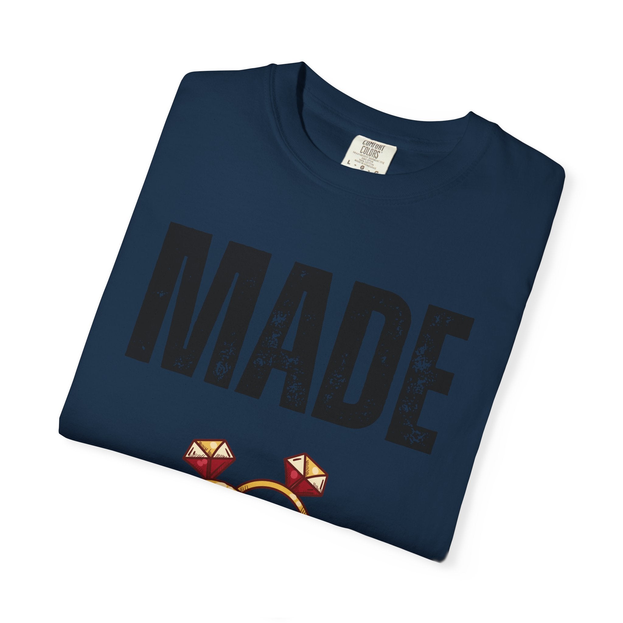 Made of Honor T‑Shirt — Maid of Honor Bridal Party Tee with Wedding Rings