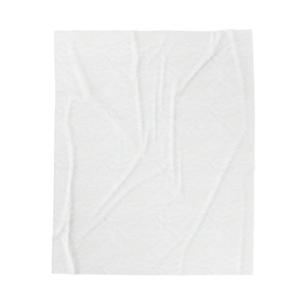 Joy Kawaii Mood Face Velveteen Plush Blanket | thick outline emoji cartoon