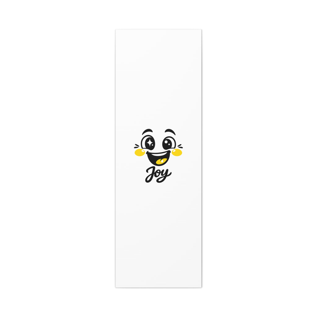 Joy Mood Face Canvas | kawaii minimal, thick outline emoji cartoon
