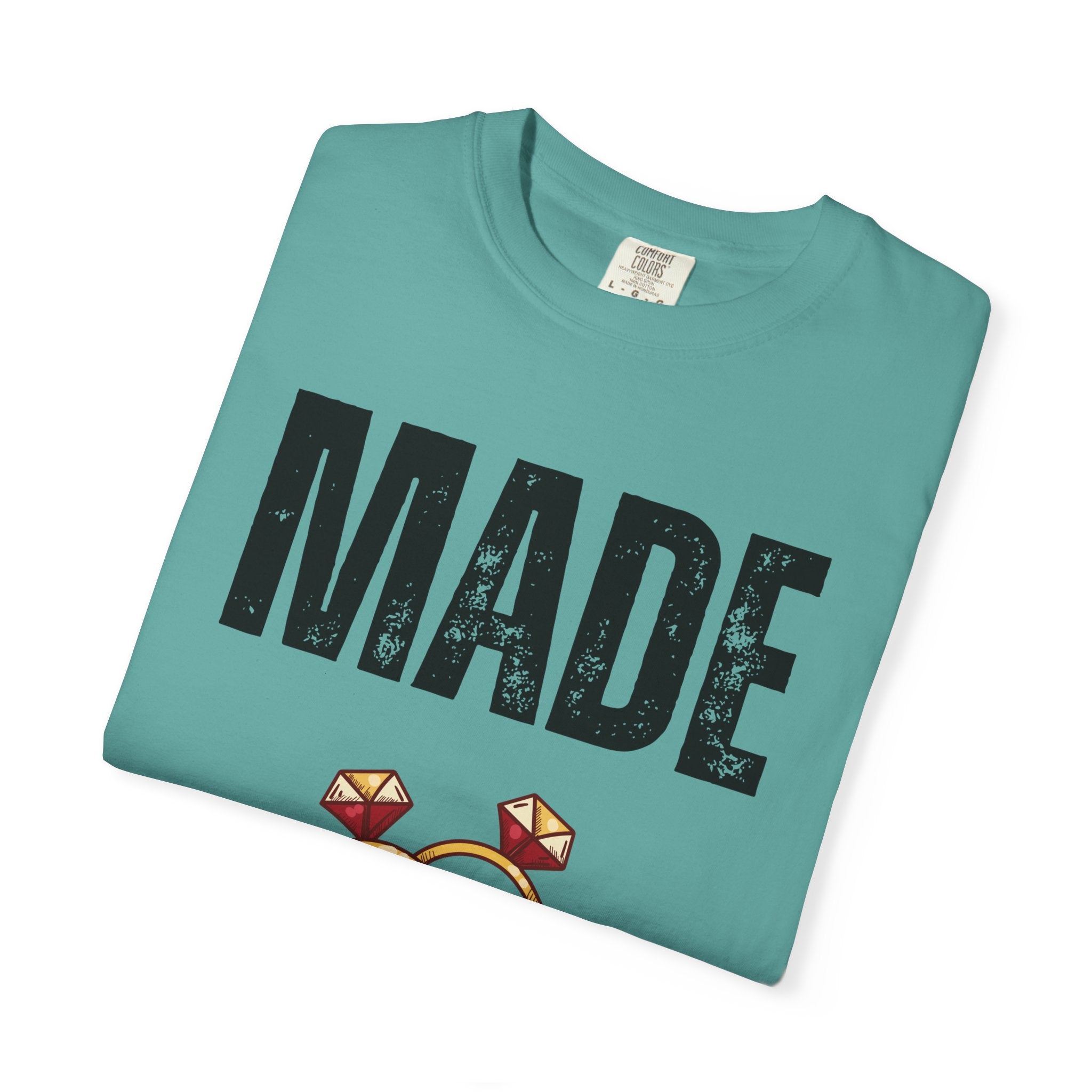 Made of Honor T‑Shirt — Maid of Honor Bridal Party Tee with Wedding Rings