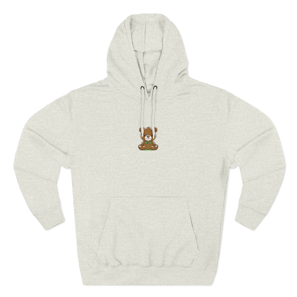 Happy Teddy Embroidered Hoodie