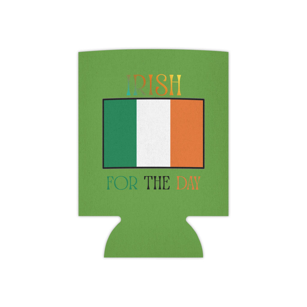 Can Cooler - 'Kiss Me' Shamrock & Irish Flag St. Patrick's Day Can Koozie