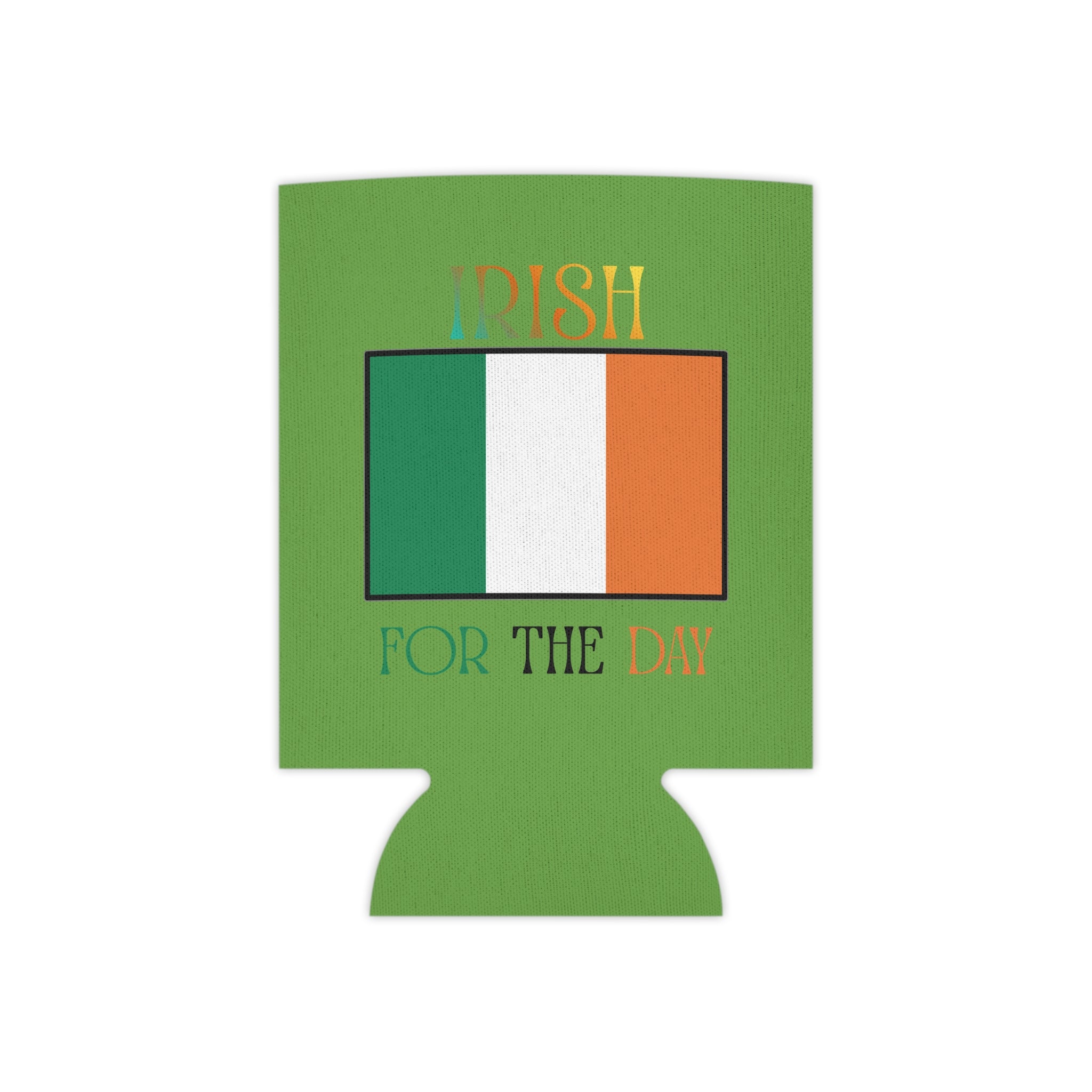 Can Cooler - 'Kiss Me' Shamrock & Irish Flag St. Patrick's Day Can Koozie