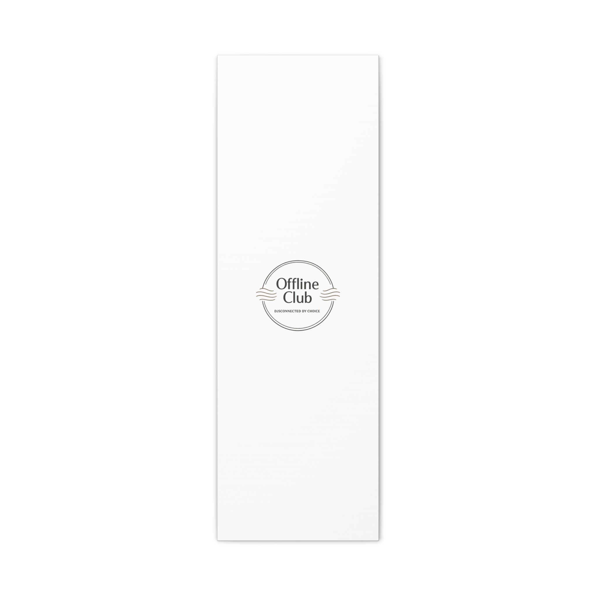 Offline Club Badge Canvas, Digital Detox emblem, log off, no notifications