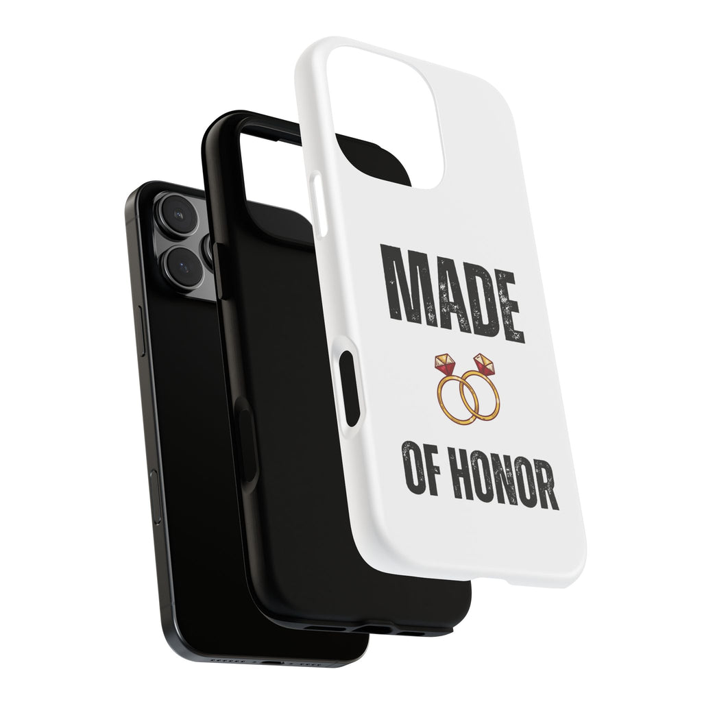 Phone Case — “Made of Honor” Bridal Wedding Ring Design