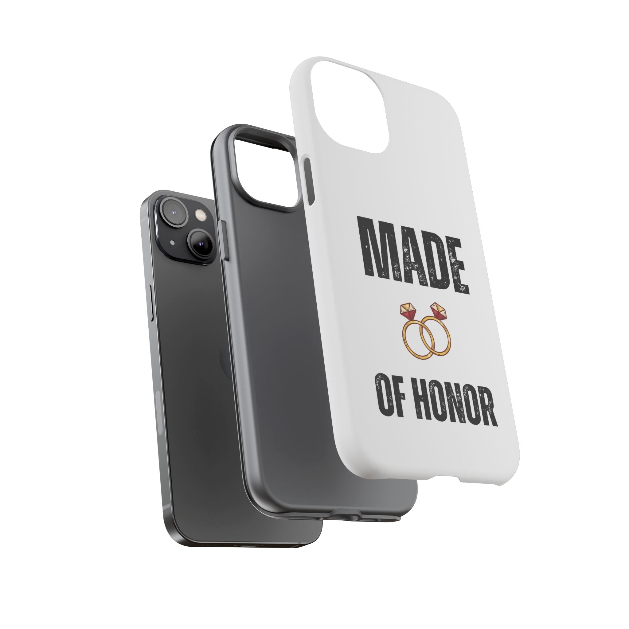 Phone Case — “Made of Honor” Bridal Wedding Ring Design