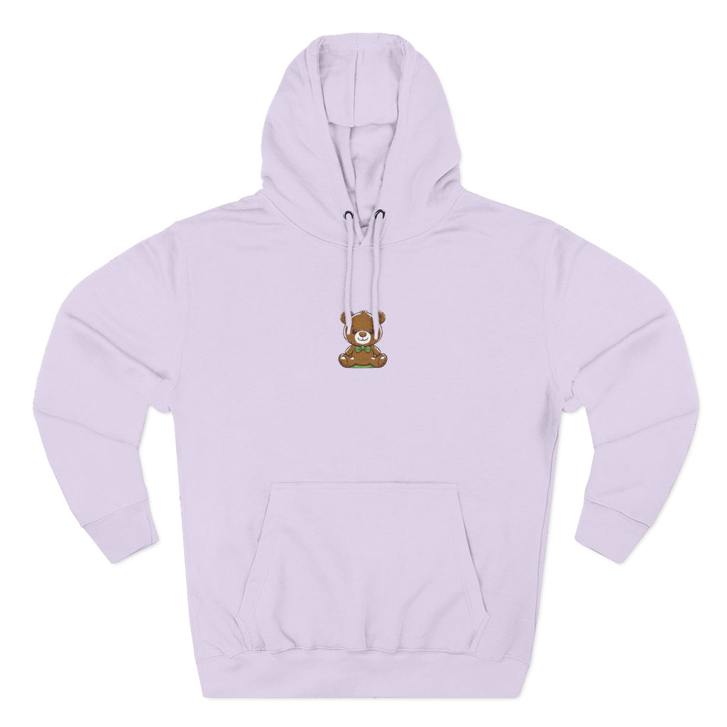 Happy Teddy Embroidered Hoodie
