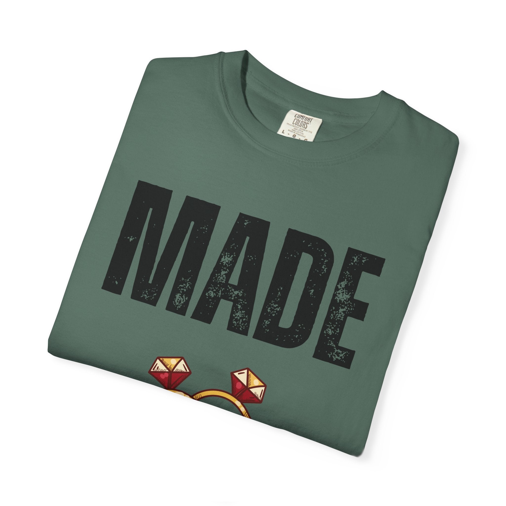 Made of Honor T‑Shirt — Maid of Honor Bridal Party Tee with Wedding Rings