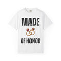 Made of Honor T‑Shirt — Maid of Honor Bridal Party Tee with Wedding Rings