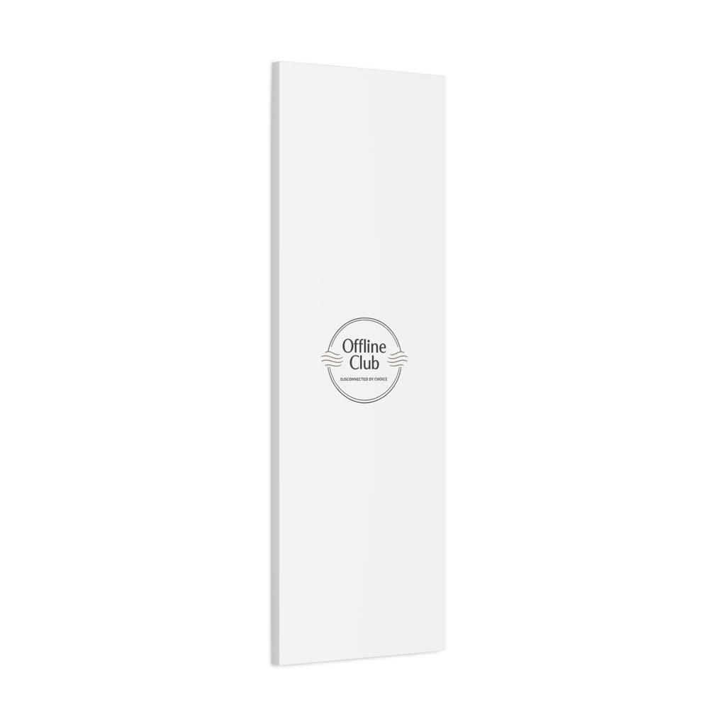 Offline Club Badge Canvas, Digital Detox emblem, log off, no notifications
