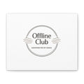 Offline Club Badge Canvas, Digital Detox emblem, log off, no notifications