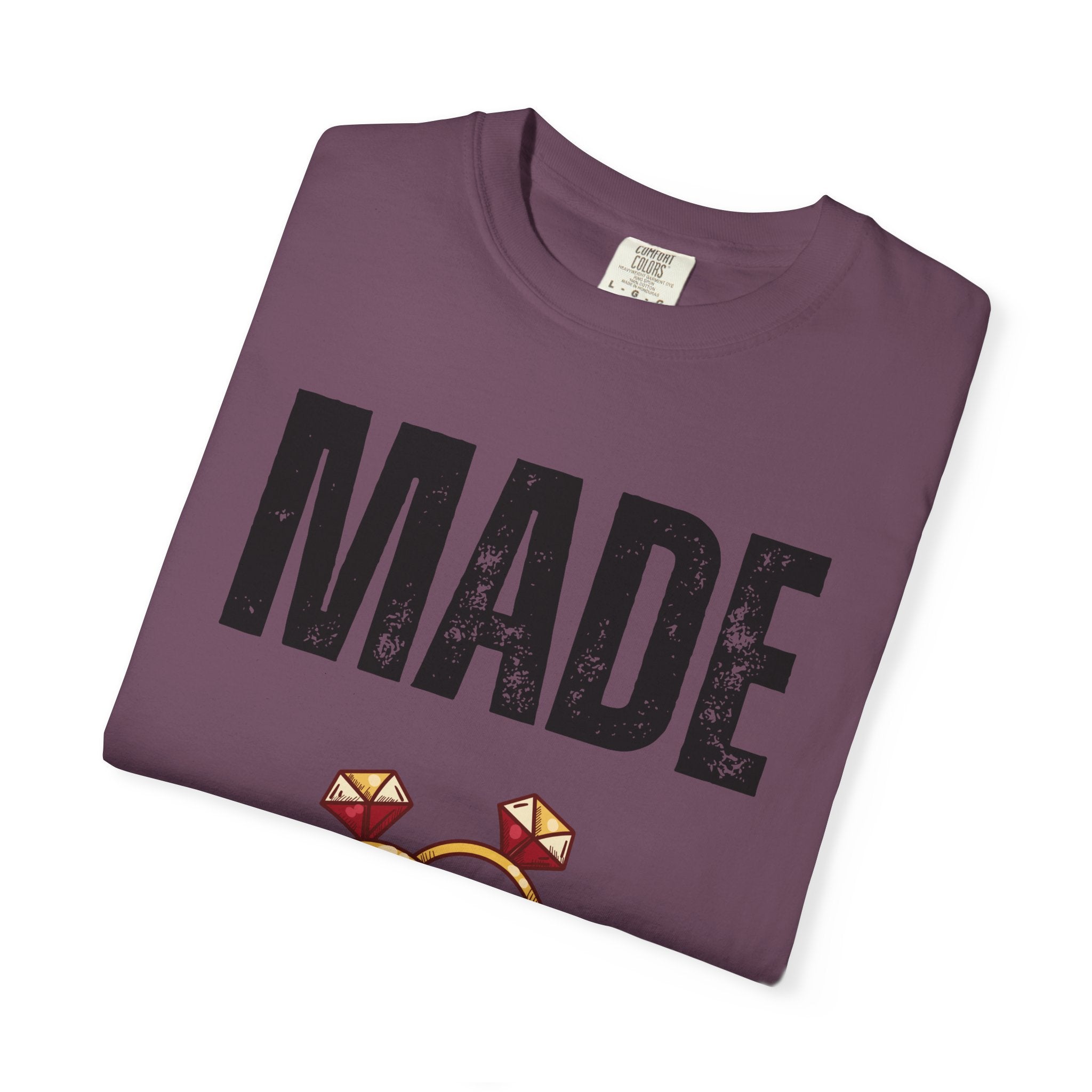 Made of Honor T‑Shirt — Maid of Honor Bridal Party Tee with Wedding Rings