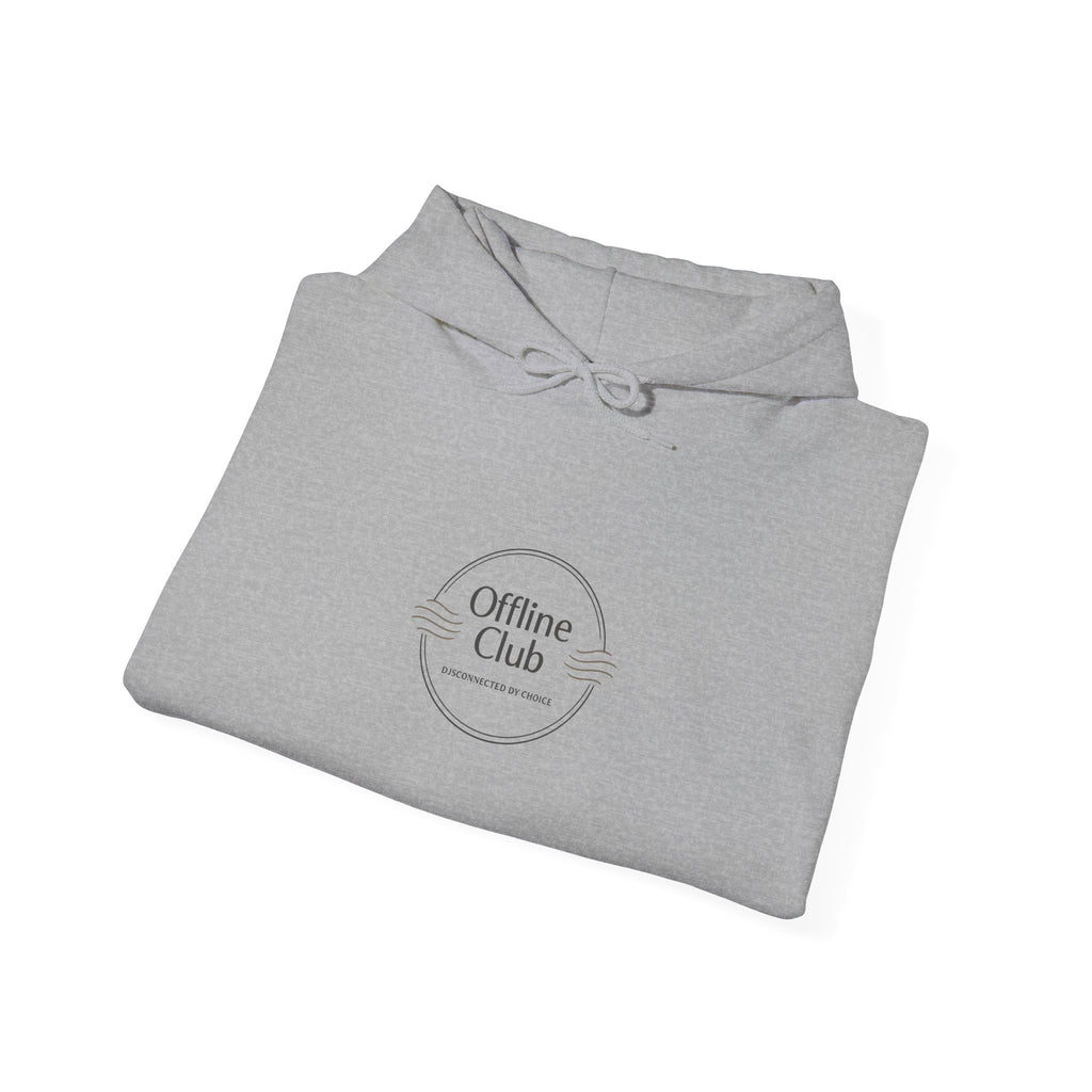 Offline Club Badge Hoodie | digital detox, log off