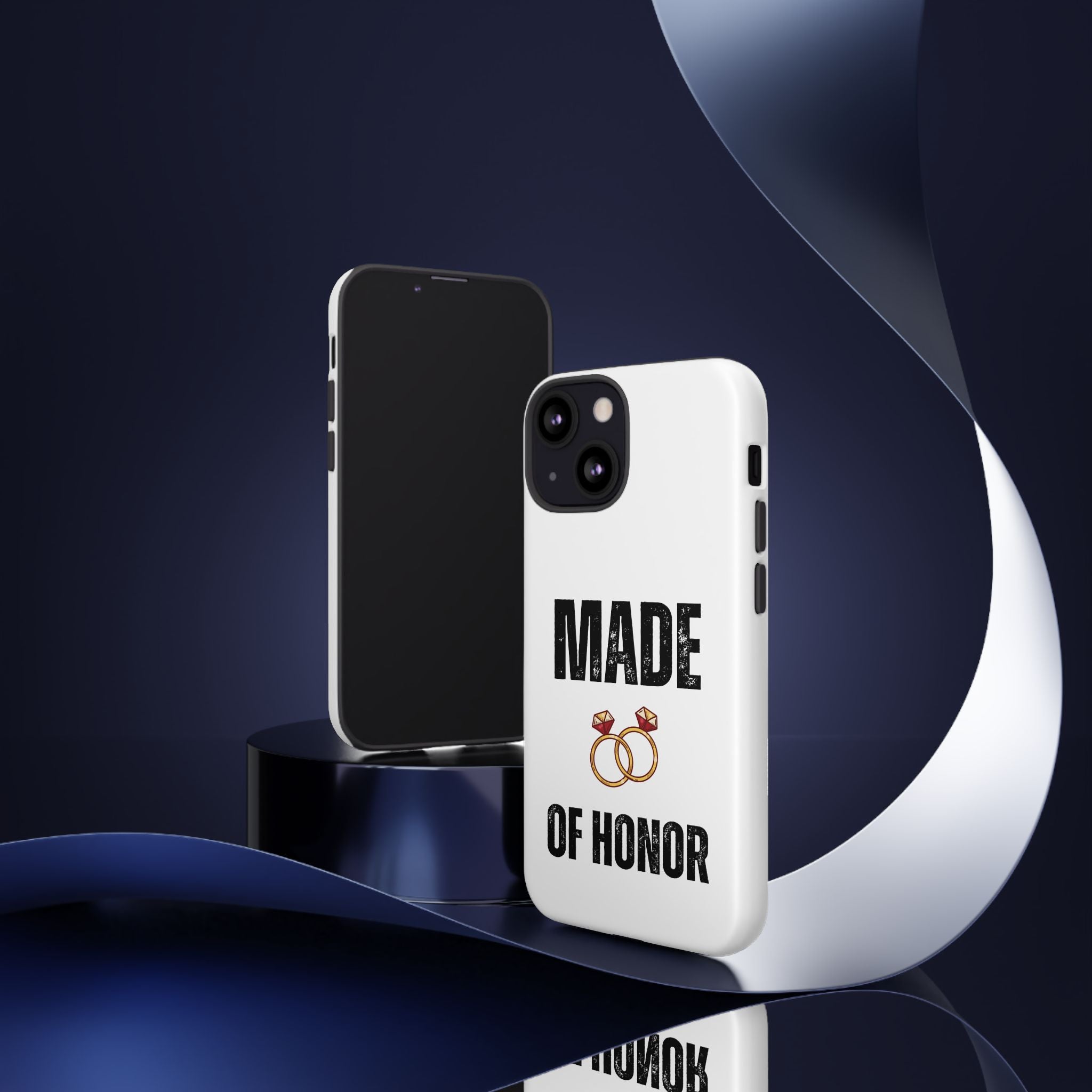 Phone Case — “Made of Honor” Bridal Wedding Ring Design