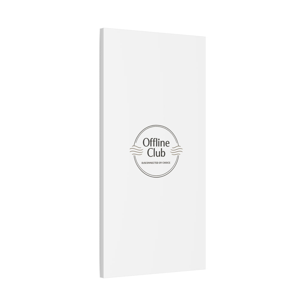 Offline Club Badge Canvas, Digital Detox emblem, log off, no notifications