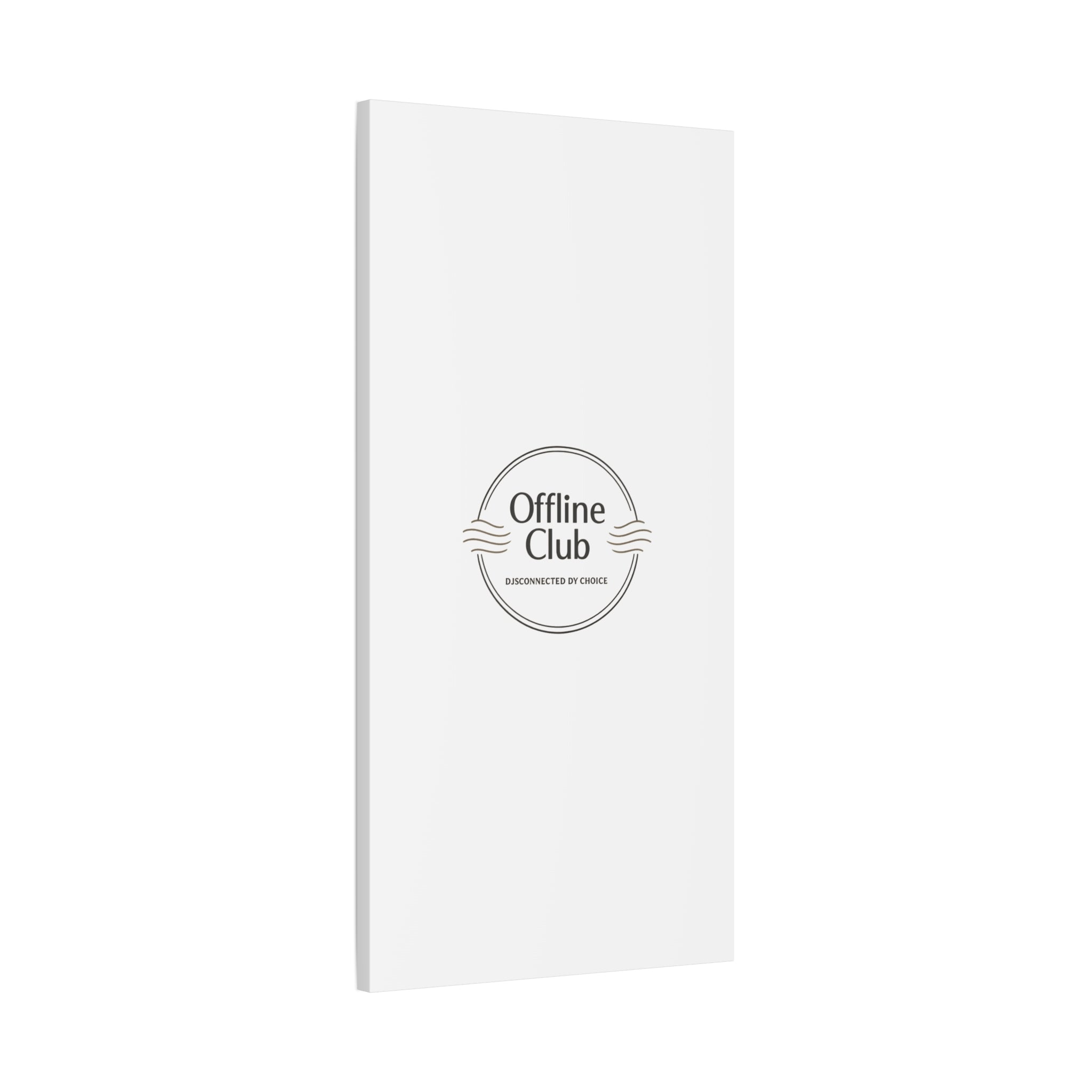Offline Club Badge Canvas, Digital Detox emblem, log off, no notifications