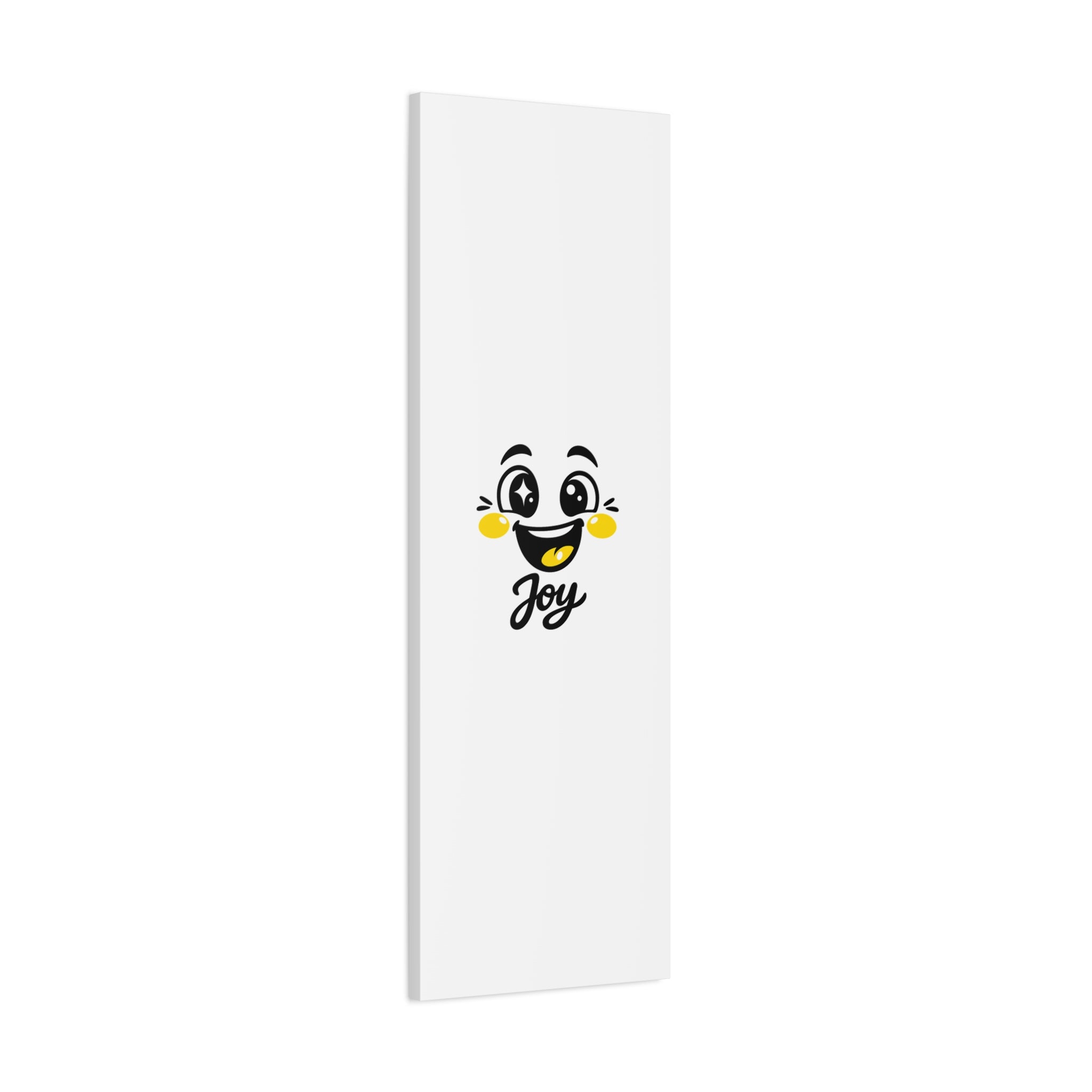 Joy Mood Face Canvas | kawaii minimal, thick outline emoji cartoon