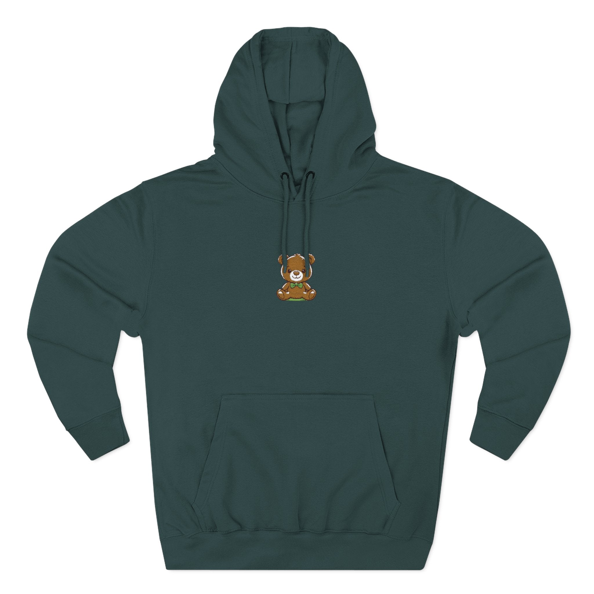 Happy Teddy Embroidered Hoodie